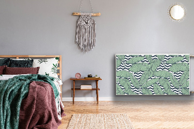 Cobertura magnética para radiador Folhas tropicais