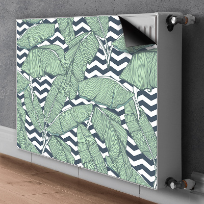 Cobertura magnética para radiador Folhas tropicais