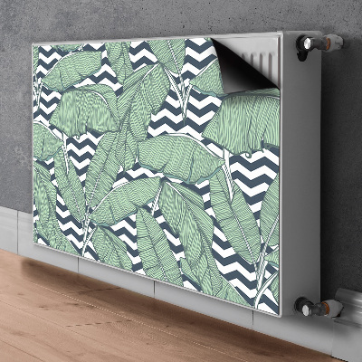 Cobertura magnética para radiador Folhas tropicais