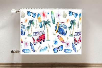 Cobertura magnética para radiador Praia do Surfista