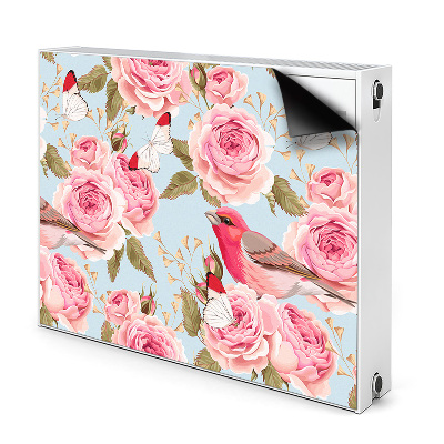 Cobertura magnética para radiador rosas inglesas