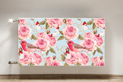 Cobertura magnética para radiador rosas inglesas