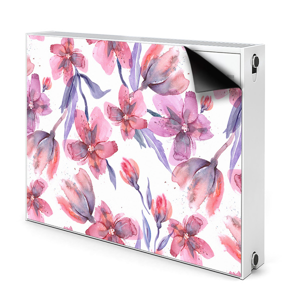 Capa magnética para radiador Flores em tons pastel