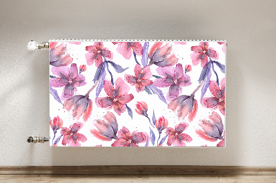 Capa magnética para radiador Flores em tons pastel