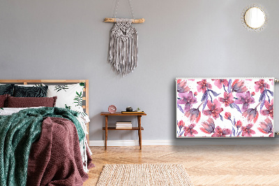 Capa magnética para radiador Flores em tons pastel