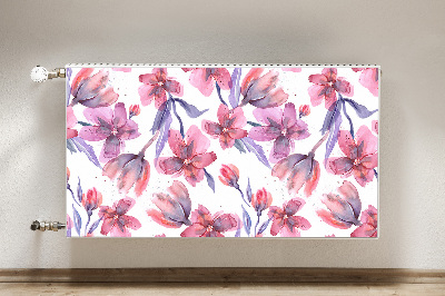 Capa magnética para radiador Flores em tons pastel