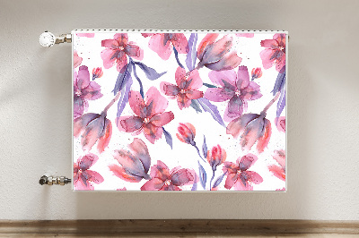 Capa magnética para radiador Flores em tons pastel