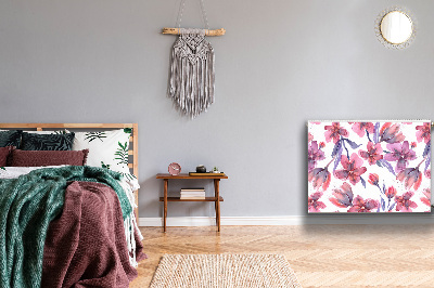 Capa magnética para radiador Flores em tons pastel