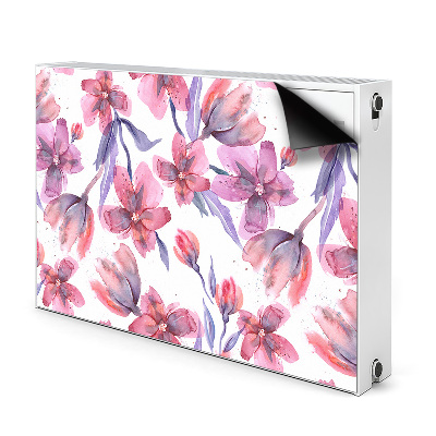 Capa magnética para radiador Flores em tons pastel