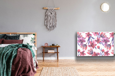 Capa magnética para radiador Flores em tons pastel