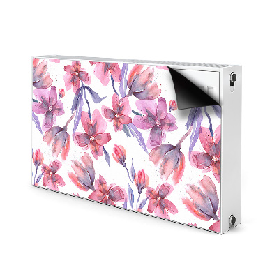 Capa magnética para radiador Flores em tons pastel