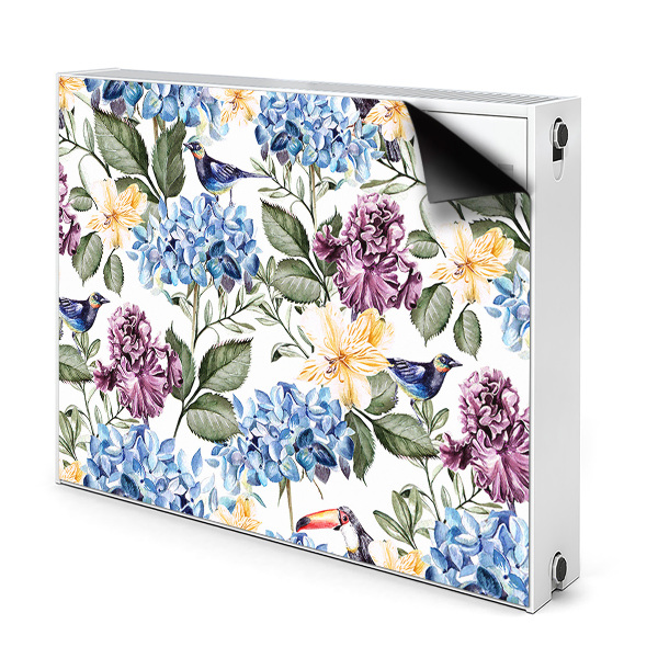 Cobertura magnética para radiador Flores retrô