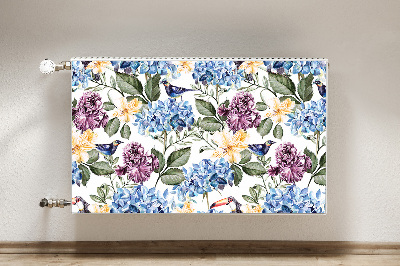 Cobertura magnética para radiador Flores retrô