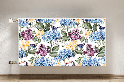 Cobertura magnética para radiador Flores retrô