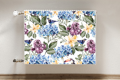 Cobertura magnética para radiador Flores retrô