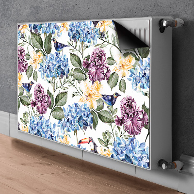 Cobertura magnética para radiador Flores retrô