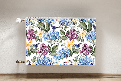 Cobertura magnética para radiador Flores retrô