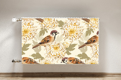 Capa magnética para radiador pássaros dourados