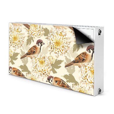 Capa magnética para radiador pássaros dourados