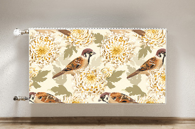 Capa magnética para radiador pássaros dourados