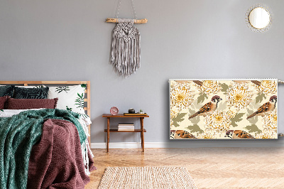 Capa magnética para radiador pássaros dourados