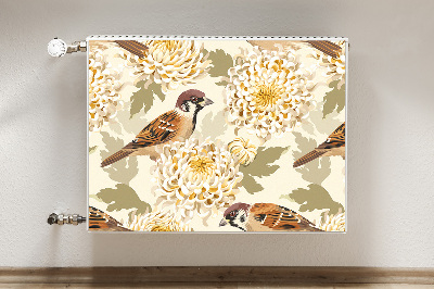 Capa magnética para radiador pássaros dourados