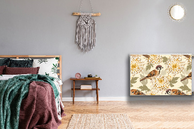 Capa magnética para radiador pássaros dourados