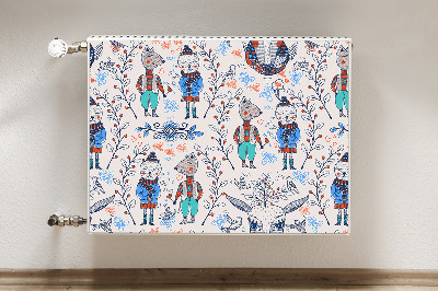 Capa magnética para radiador Animais