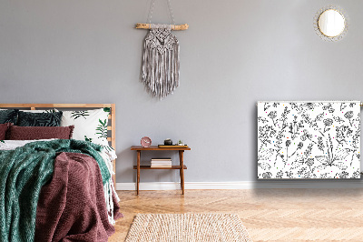 Capa magnética para radiador Flores e pontos