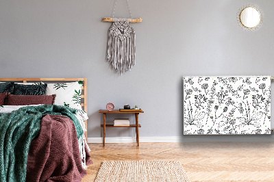 Capa magnética para radiador Flores e pontos