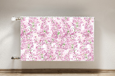 Cobertura magnética para radiador Flores lilases