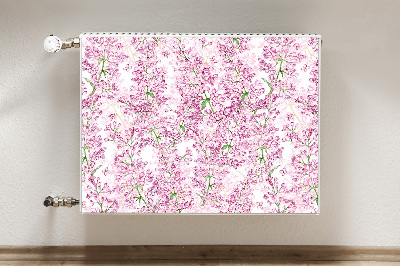 Cobertura magnética para radiador Flores lilases