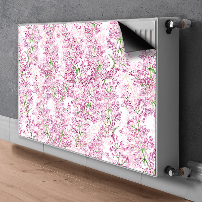 Cobertura magnética para radiador Flores lilases