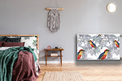 Capa magnética para radiador pássaros pintados