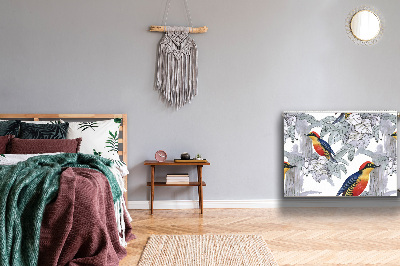 Capa magnética para radiador pássaros pintados