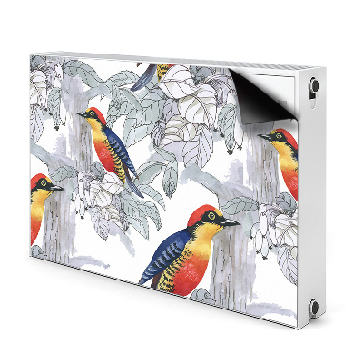 Capa magnética para radiador pássaros pintados