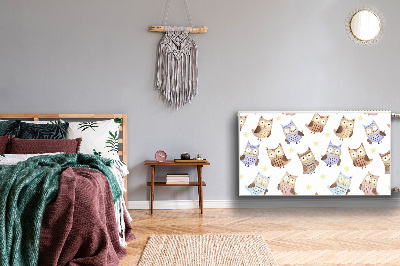 Cobertura magnética para radiador Corujas de contos de fadas