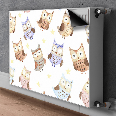 Cobertura magnética para radiador Corujas de contos de fadas