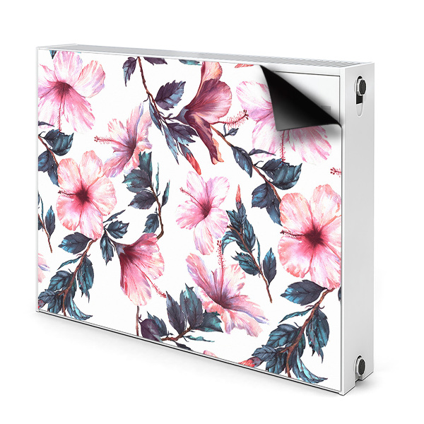 Cobertura magnética para radiador Flores de hibisco