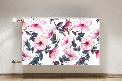 Cobertura magnética para radiador Flores de hibisco