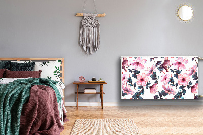 Cobertura magnética para radiador Flores de hibisco