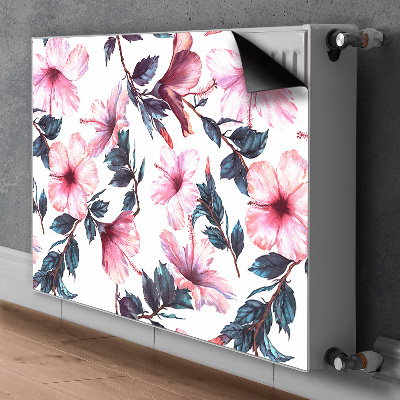 Cobertura magnética para radiador Flores de hibisco