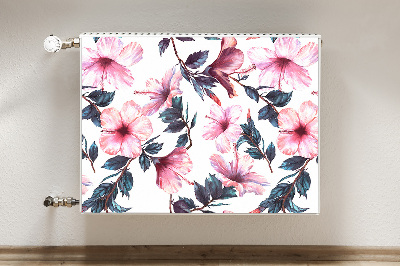 Cobertura magnética para radiador Flores de hibisco