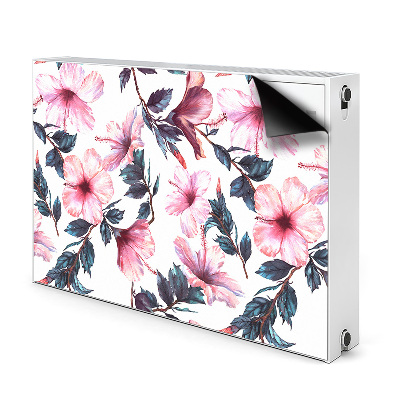 Cobertura magnética para radiador Flores de hibisco