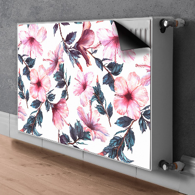 Cobertura magnética para radiador Flores de hibisco