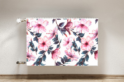 Cobertura magnética para radiador Flores de hibisco