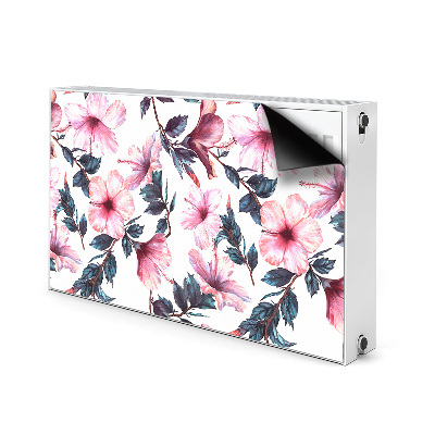 Cobertura magnética para radiador Flores de hibisco