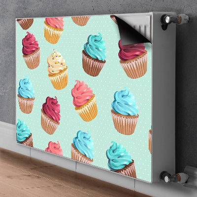 Capa magnética para radiador Cupcakes de muffin