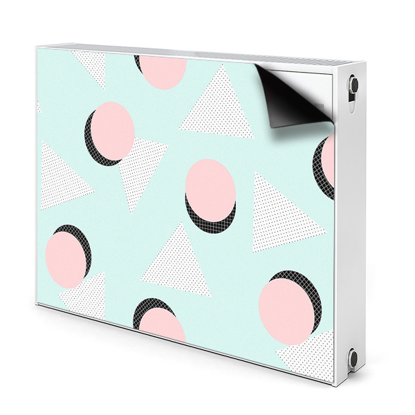 Cobertura magnética para radiador Círculos e triângulos