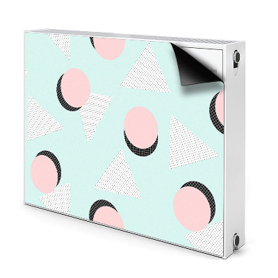 Cobertura magnética para radiador Círculos e triângulos